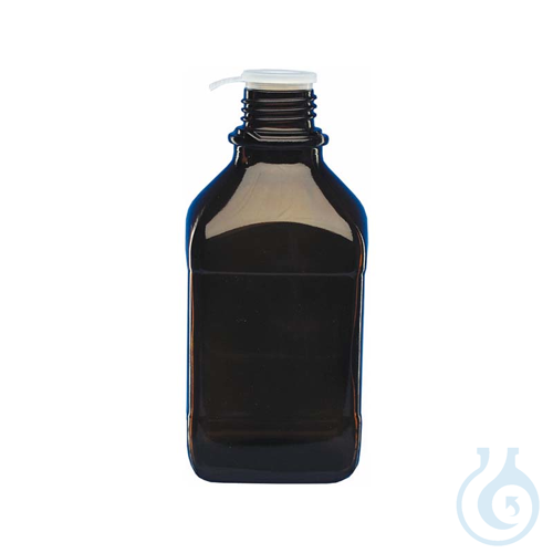 Braunglasflasche mit ISO-Gewinde, 250 ml, Braunglas
